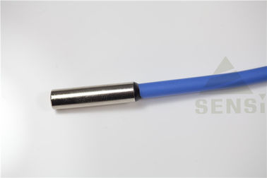 Metal Shell coated Tube Temperature Sensor with Silicone Jacket Wire