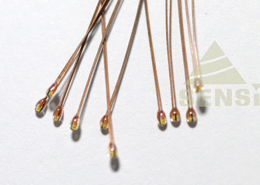 Radial Glass Encapsulated NTC Thermistor For Temperature Sensing High Delicacy
