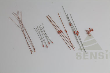 Firm Structure Negative Temperature Coefficient Thermistor , Radial Glass NTC Thermistor