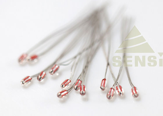 Firm Structure Negative Temperature Coefficient Thermistor , Radial Glass NTC Thermistor